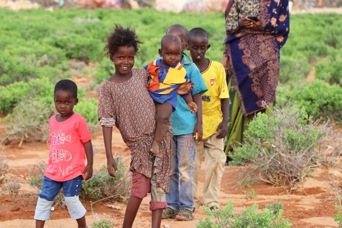 Children walking together